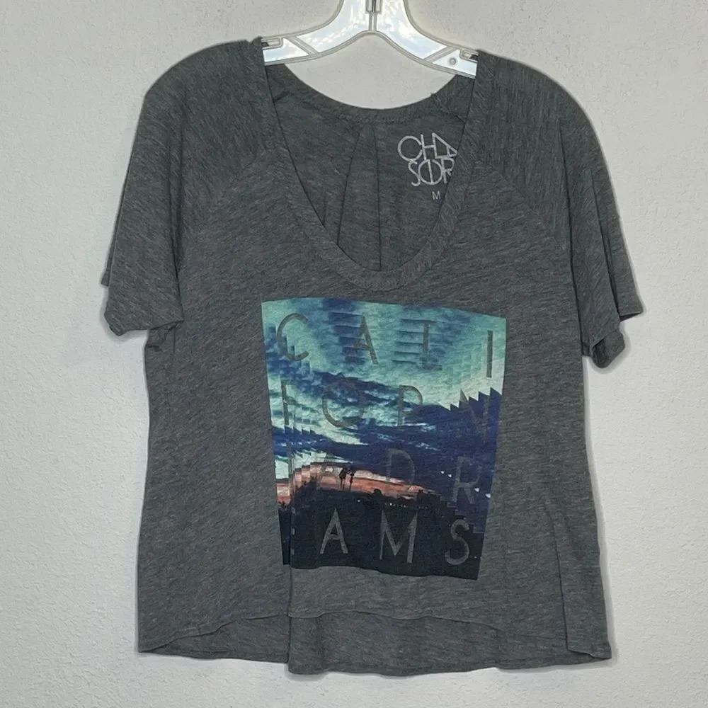 Chaser California Dreams T-Shirt Gray‎ - Picture 5 of 7